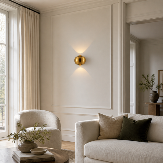 
Modern Aluminum and Crystal LED Wall Sconce with Dimming