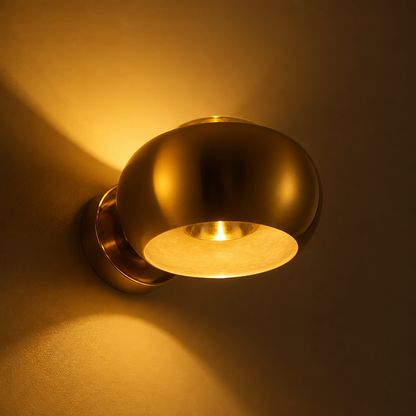 Modern Aluminum and Crystal LED Wall Sconce with Dimming