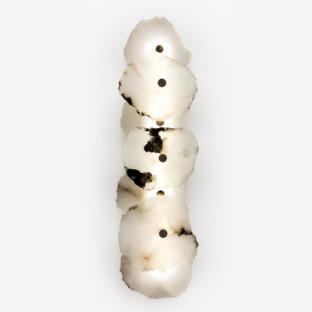 
Modern Marble Wall Sconce LED Sphere Cluster One to Nine Marble