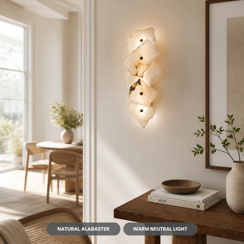 
Modern Marble Wall Sconce LED Sphere Cluster One to Nine Marble