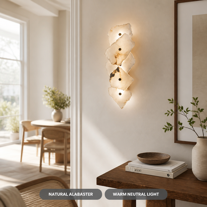 Modern Marble Wall Sconce LED Sphere Cluster One to Nine Marble