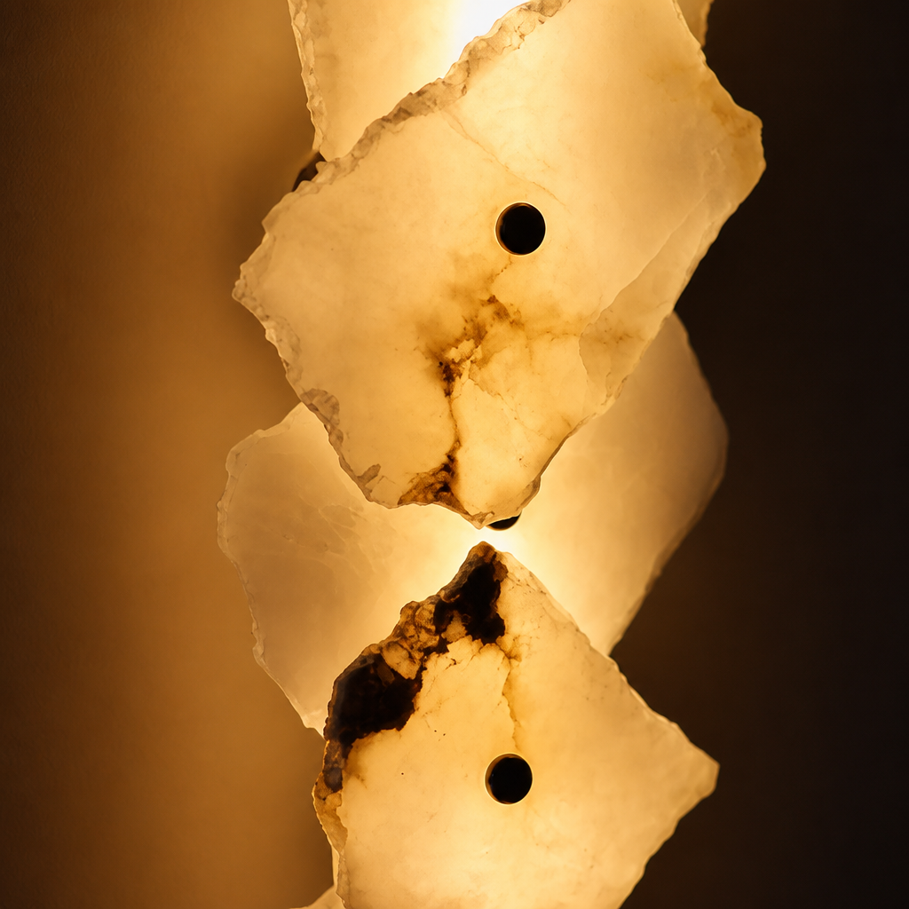 
Modern Marble Wall Sconce LED Sphere Cluster One to Nine Marble