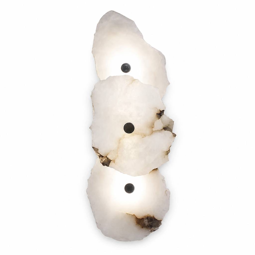 
Modern Marble Wall Sconce LED Sphere Cluster One to Nine Marble