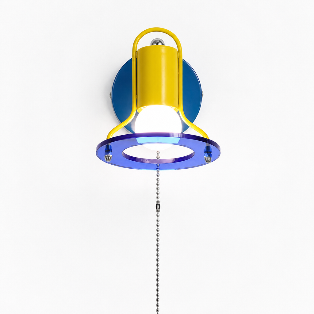 
Retro Acrylic LED Color-Changing Wall Sconce Pull Chain