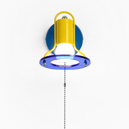 Retro Acrylic LED Color-Changing Wall Sconce Pull Chain
