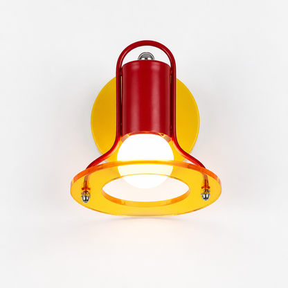 Retro Acrylic LED Color-Changing Wall Sconce Pull Chain