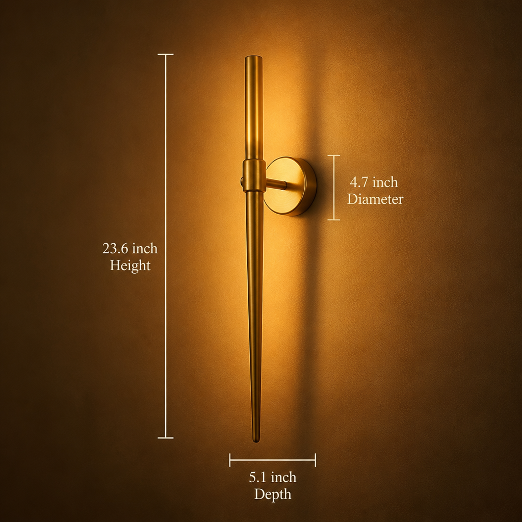 
Vintage Bronze Wall Sconce Metal Candlestick Holder